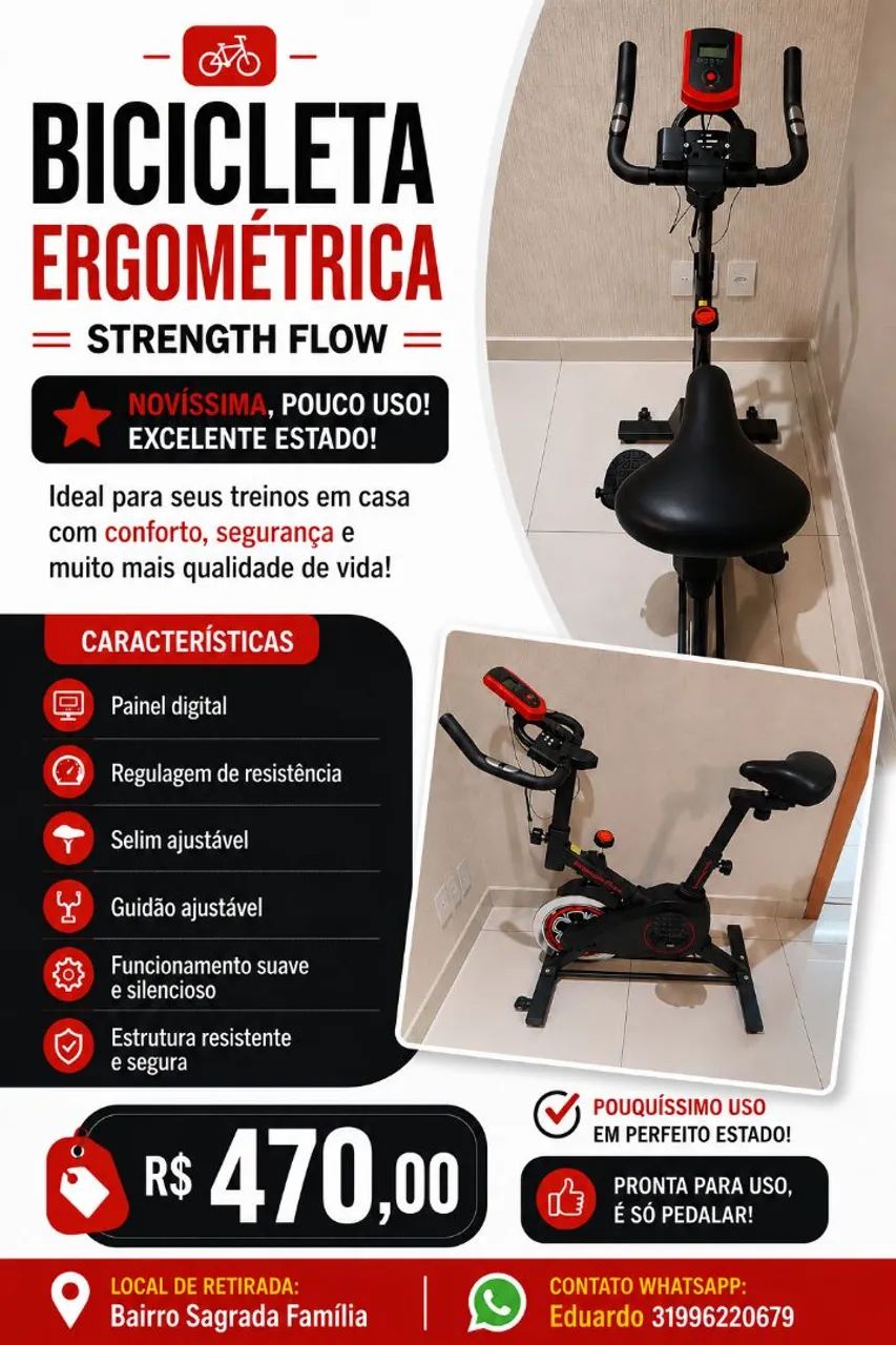 Bicicleta ergométrica. - Foto 2