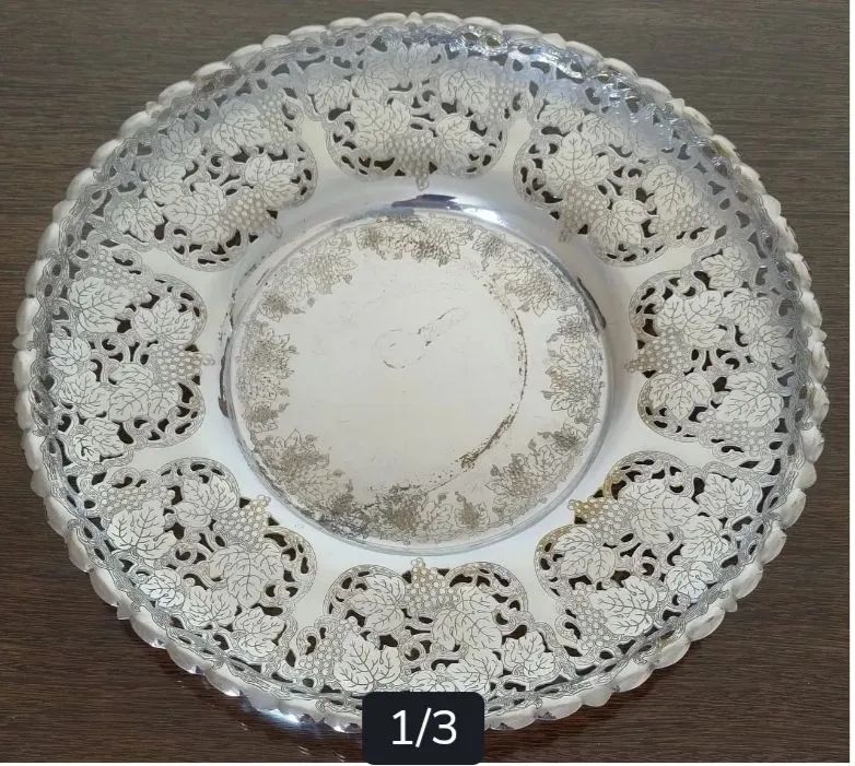Antiga fruteira/centro de mesa Prata 90 