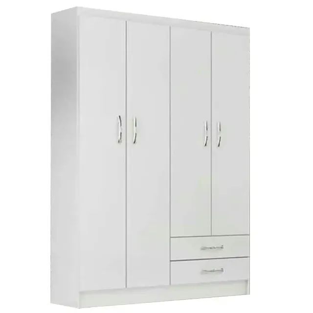 Guarda Roupa Atalaia 4Pts Evidência Branco - Entrega Rápida! 