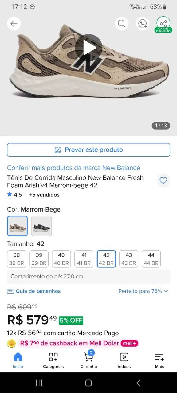Vendo Tênis New Balance  - Foto 3
