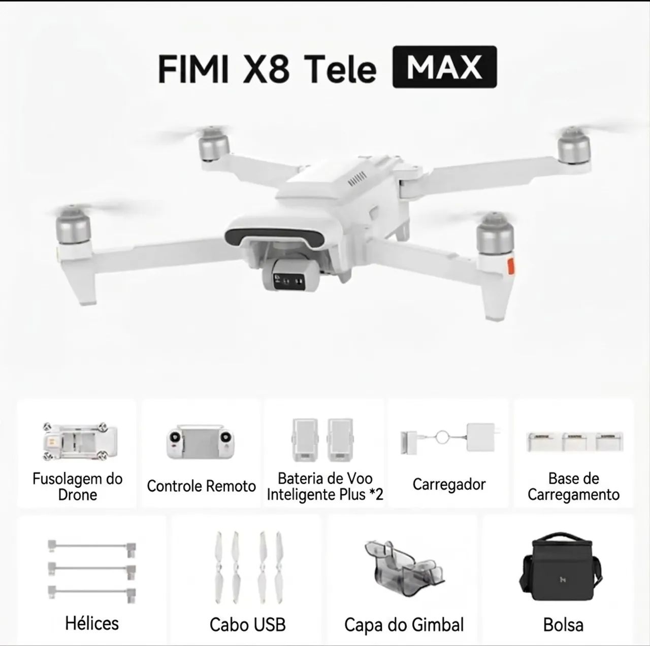 Fimi X8 TeleMax 2026 + 2 baterias PLUS + Acessórios