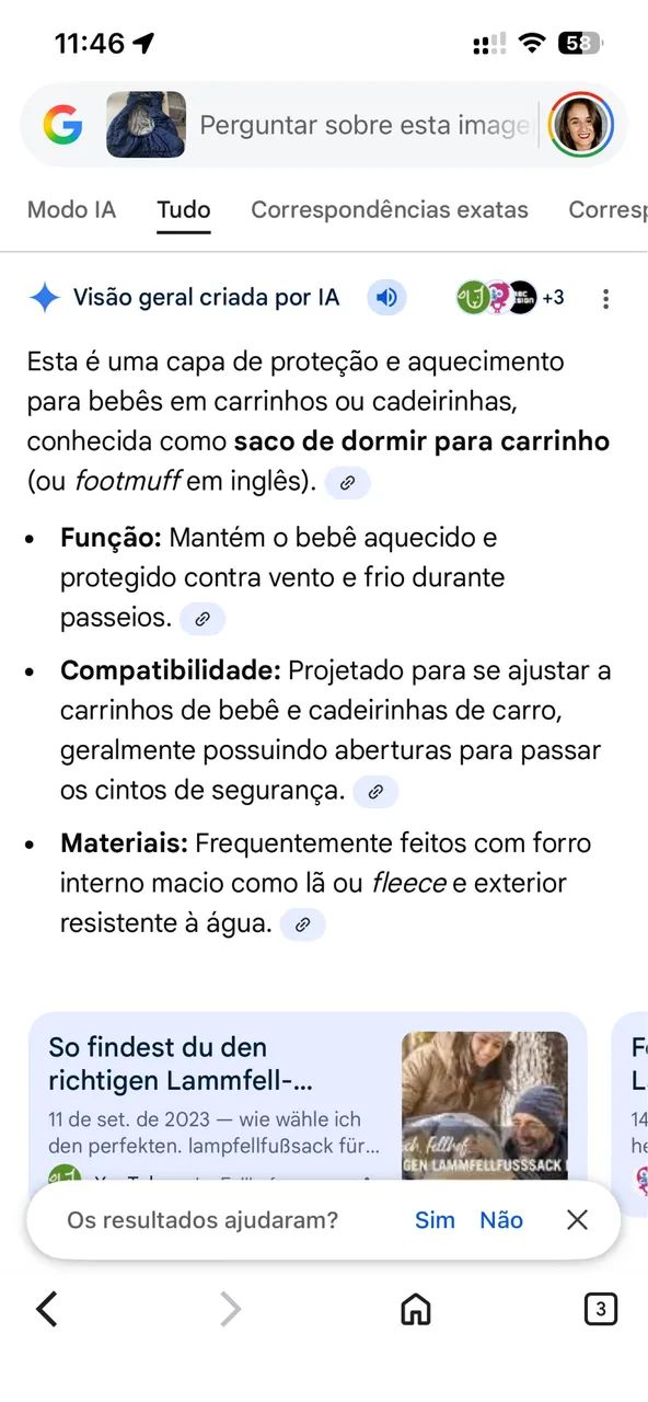 Saco de dormir carrinho bebê para frio  - Foto 3