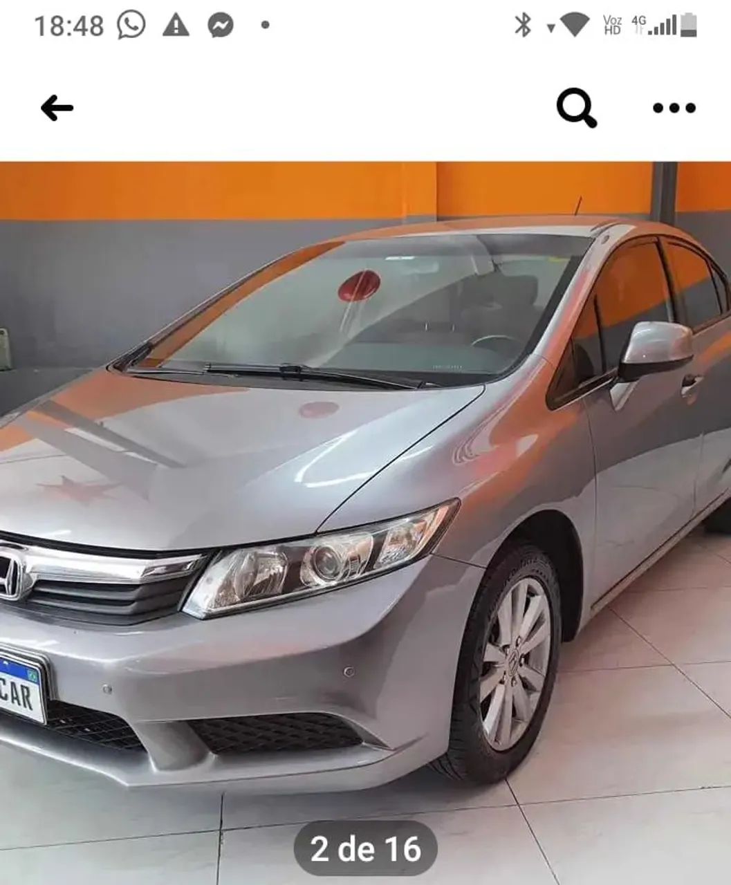 Honda Civic Sedan LXS 1.8/1.8 Flex 16V Mec. 4P 2014 - Foto 6