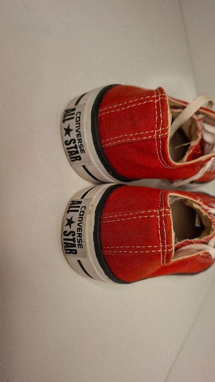 Tênis estilo All star vermelho - Foto 5