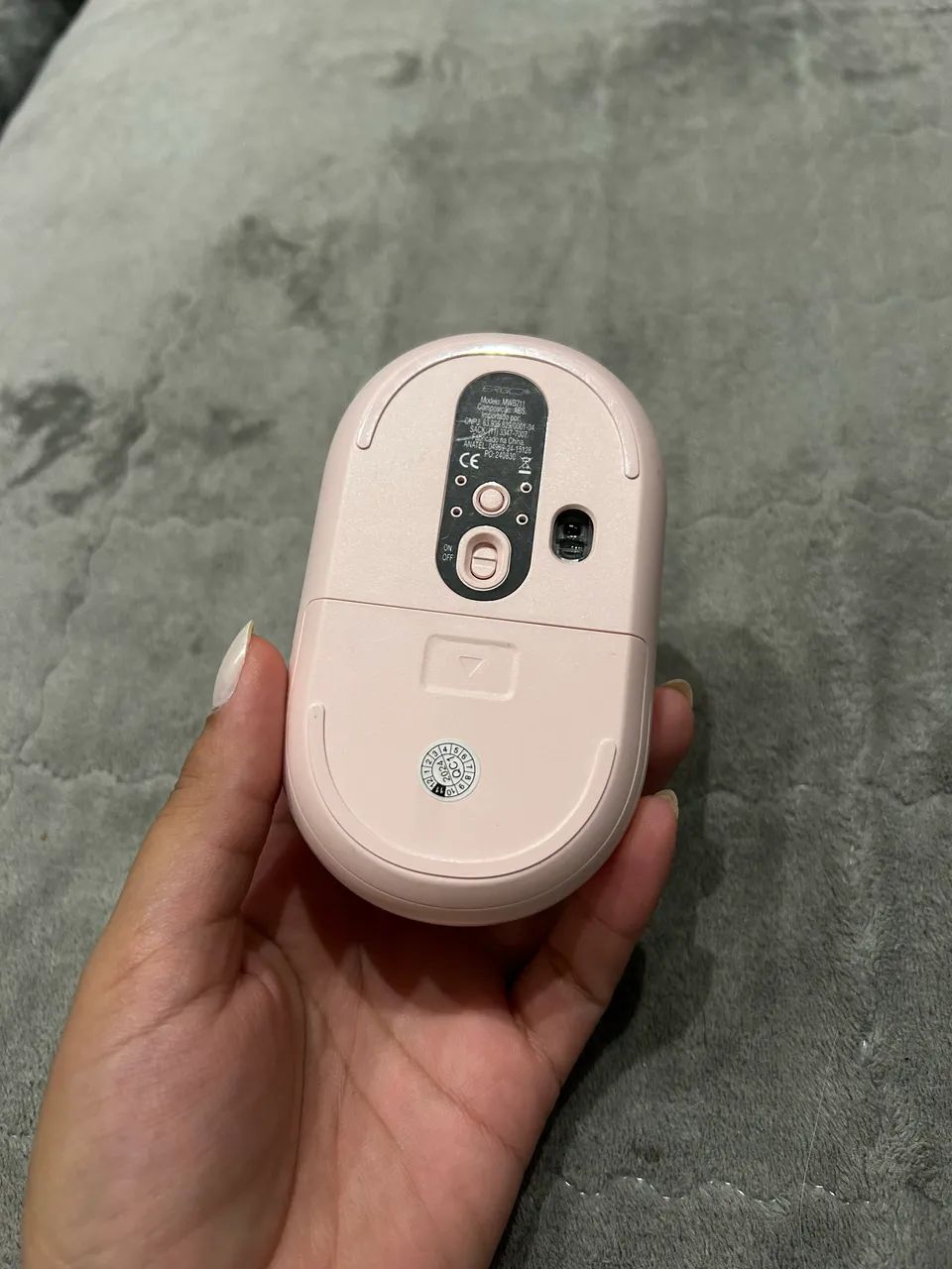 Mouse sem fio, 1600 DPI, Rosa, MWB711P, Ergo - seminovo - Foto 2