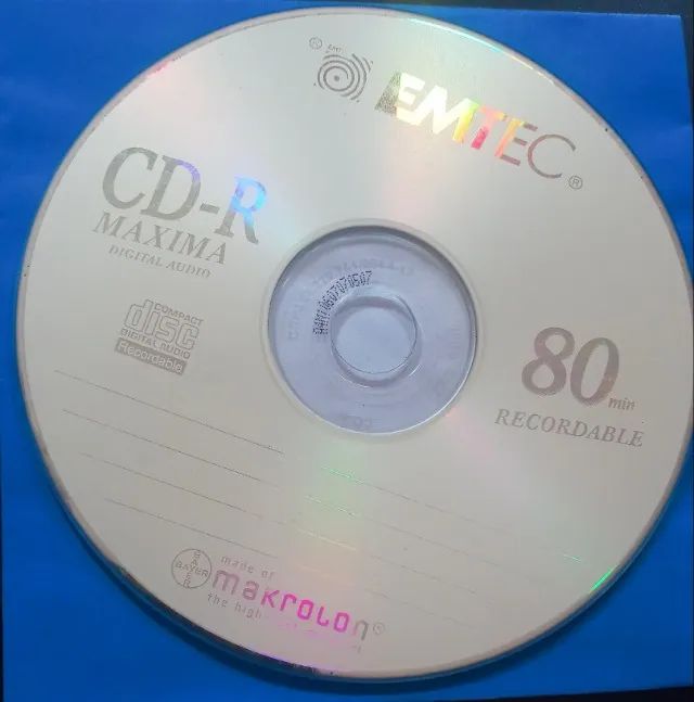 3 cd-r máxima digital áudio emtec-80 min p/ gravadores de mesa - Foto 2