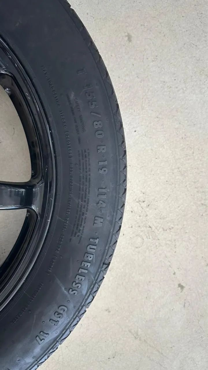 Pneu Continental 155/80 R19 114 M SContact Estepe Novo - Foto 2