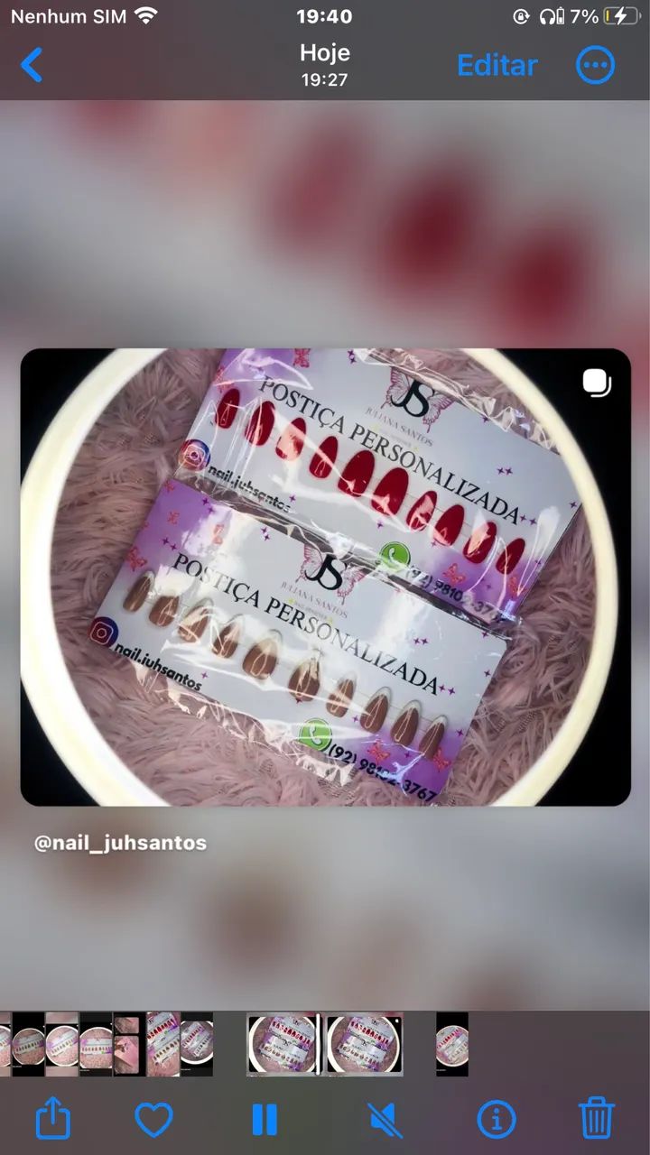 POSTIÇA PERSONALIZADA~SOB ENCOMENDA