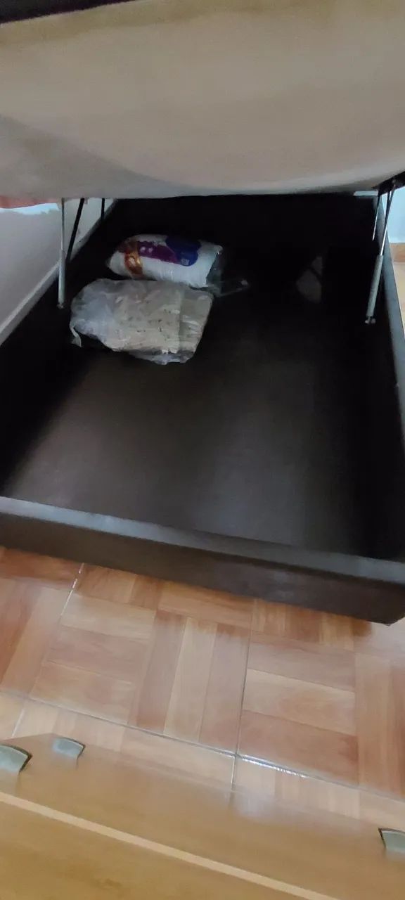 Cama Casal baú com colchão 