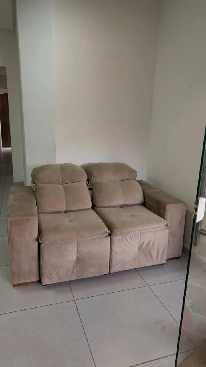 Sofá retrátil e reclinável de 2 lugares - compacto e confortável - Foto 3