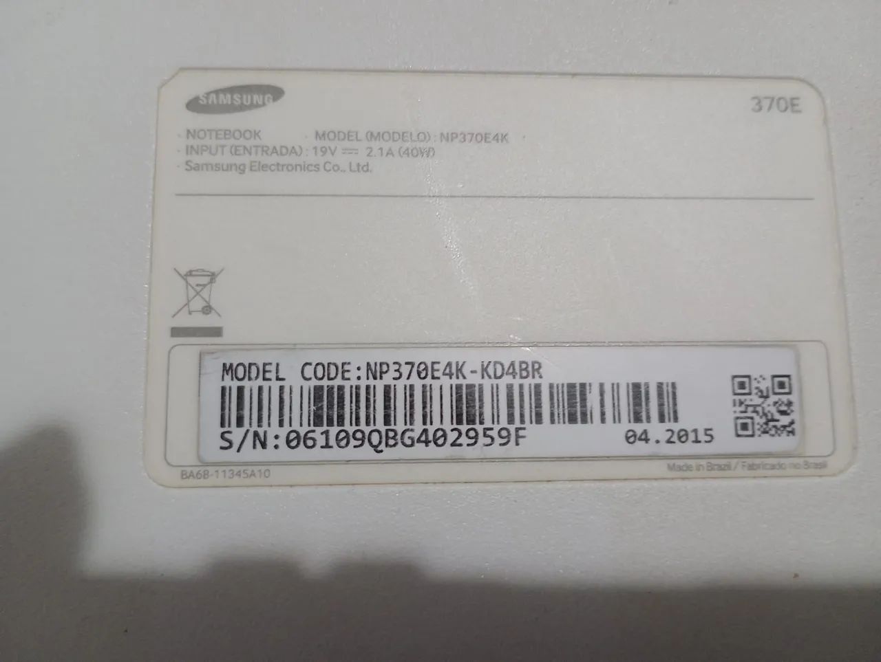 Vendo notebook Samsung para retiradas de peças porém funcionando  - Foto 4