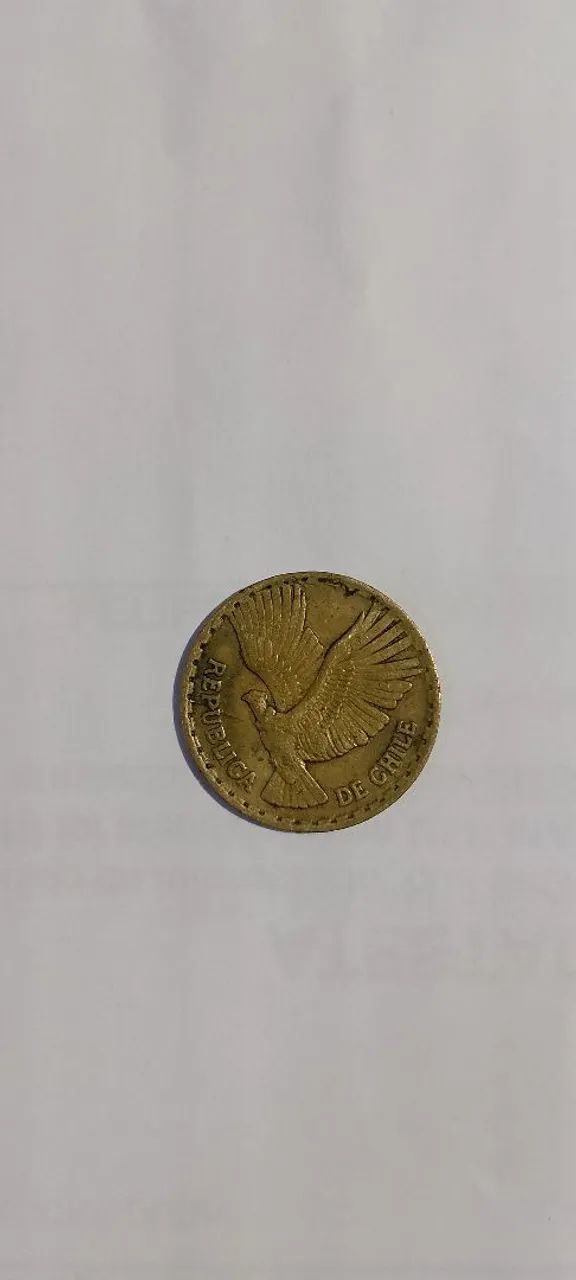 Moeda República de Chile 5 centésimos - Foto 2