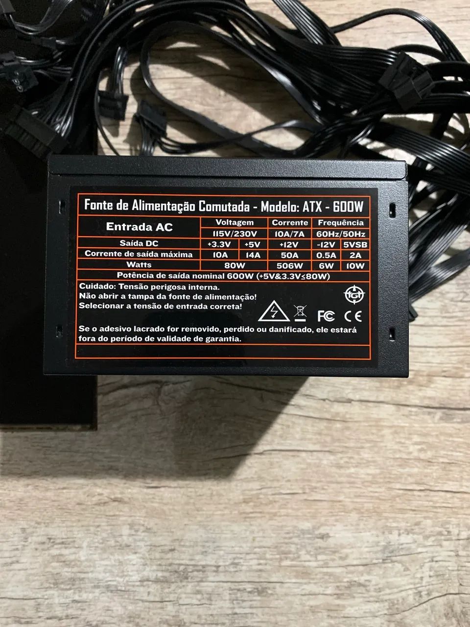 FONTE 600W NOVA - Foto 6