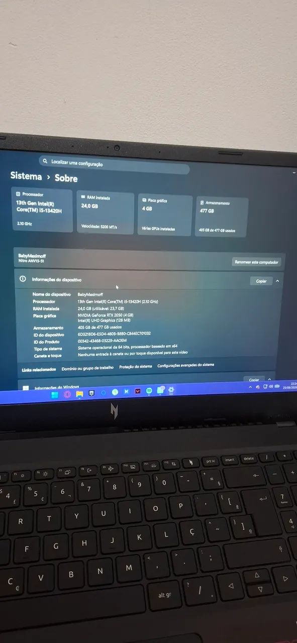 Notebook Acer Nitro V 