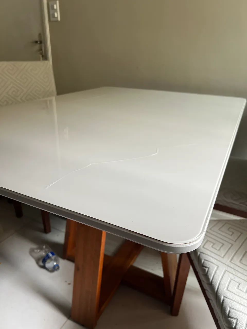 Mesa com tampo de vidro - Foto 5