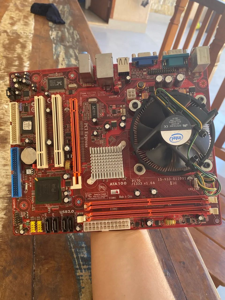 Kit Placa-mãe Intel Core 2 Duo + cooler