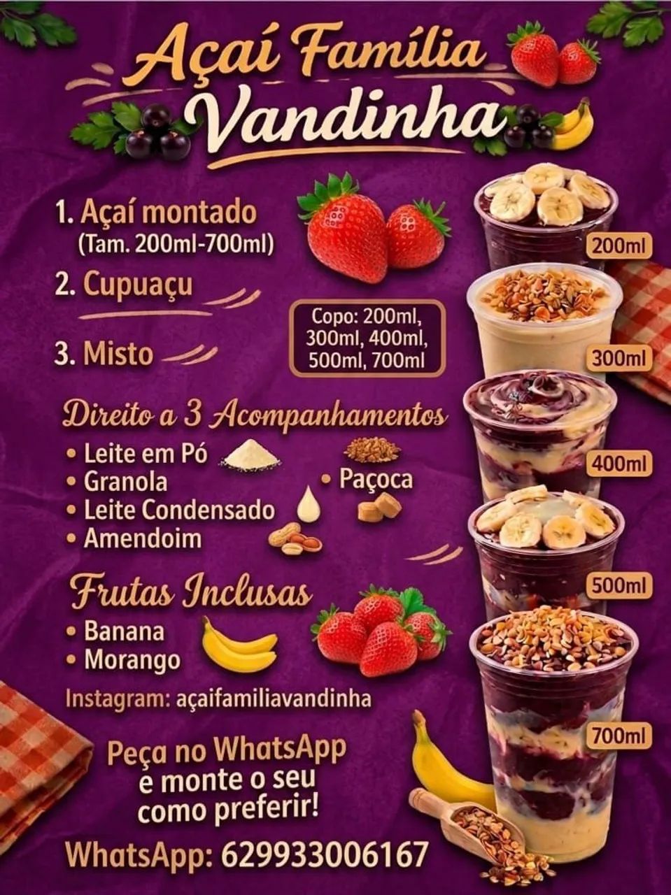 Açaí artesanal 