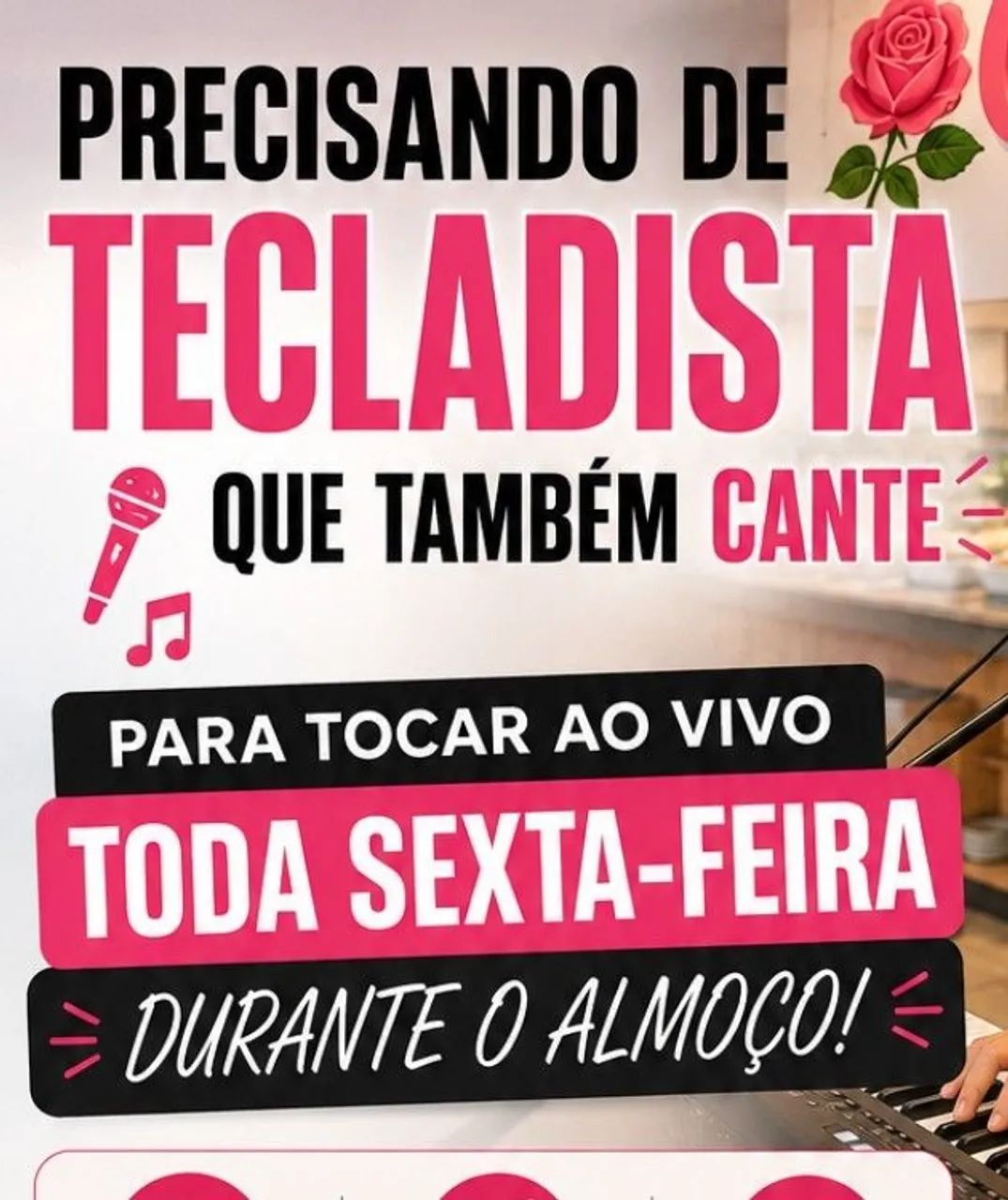 Oportunidade para tecladista!!!