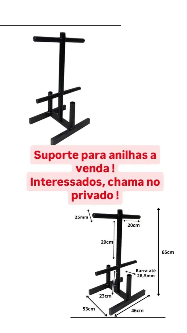 Kit halteres + suporte anilhas  - Foto 2