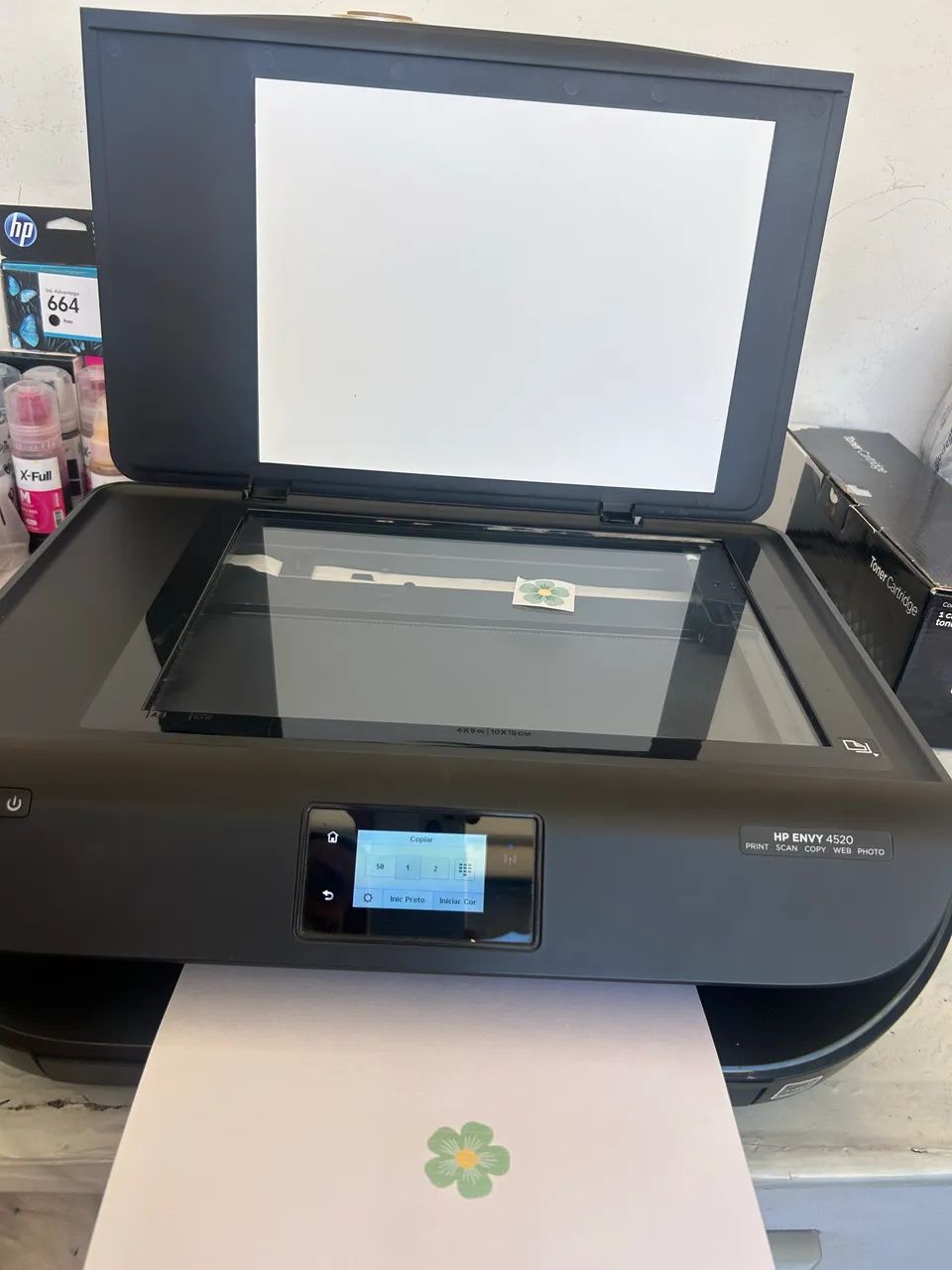 Impressora Hp Envy 4520 jato de tinta  - Foto 3