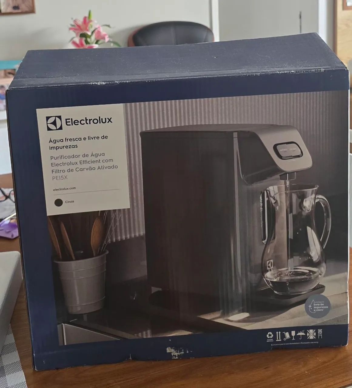 Purificador Electrolux Eletrônico Painel Mecânico Bivolt Cinza (PE15X) - Foto 4