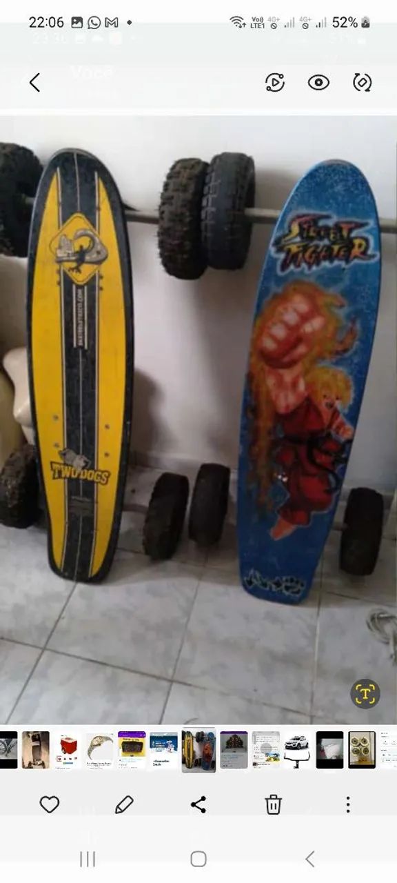 Skates elétricos  cada          1.500,00       