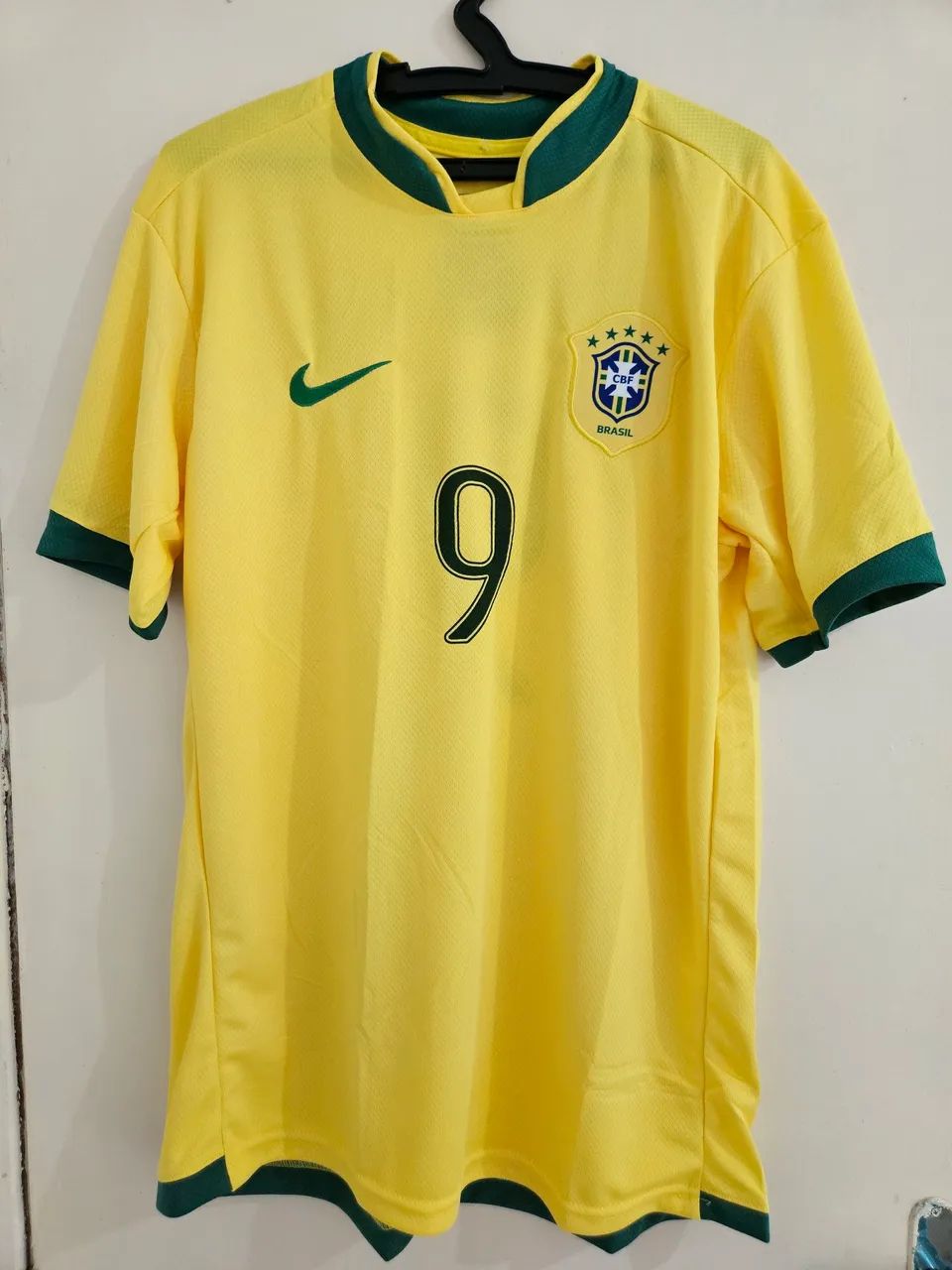 Camisa do Brasil 2006 Copa do Mundo amarela Ronaldo