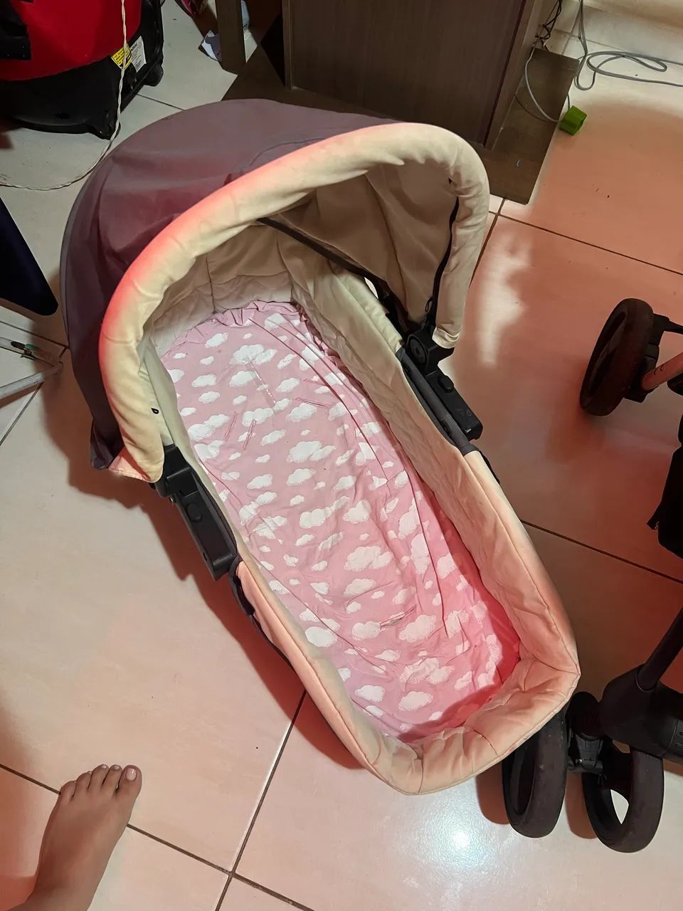 Carrinho de bebê 3 em 1  - Foto 2