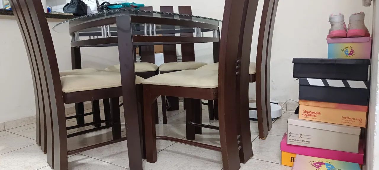 Mesa com Tampo de Vidro - Foto 4