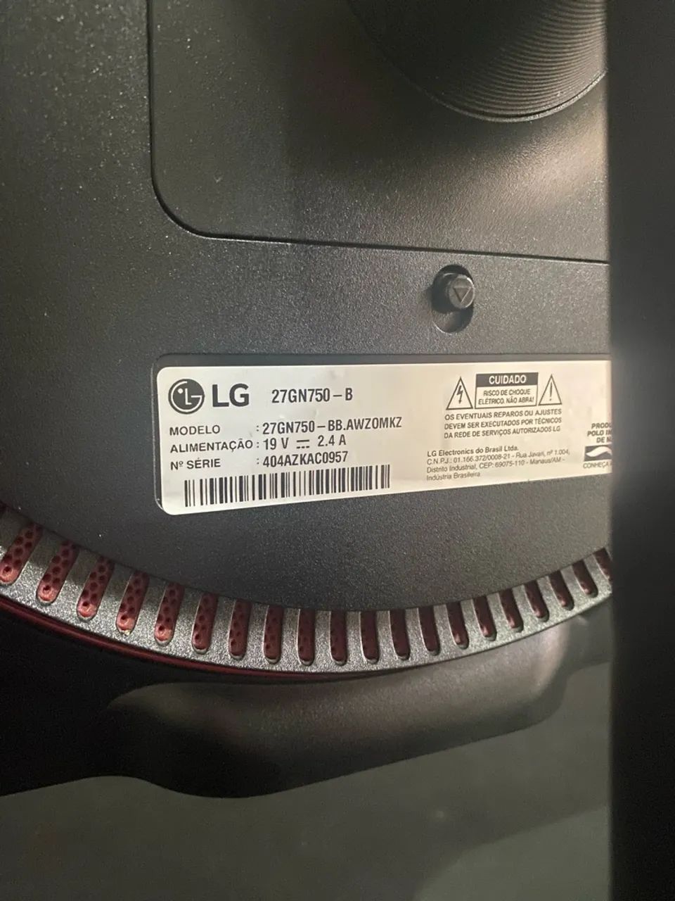 Monitor LG utragear 27 polegadas 240hz - Foto 2