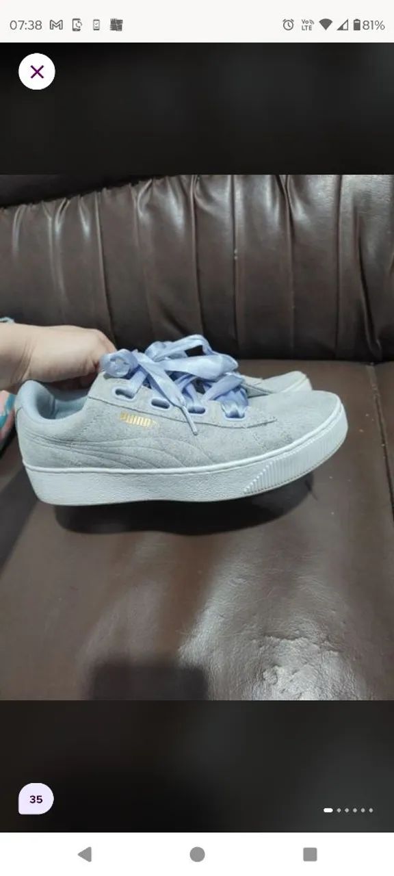 Tênis puma vikky plataforma 35