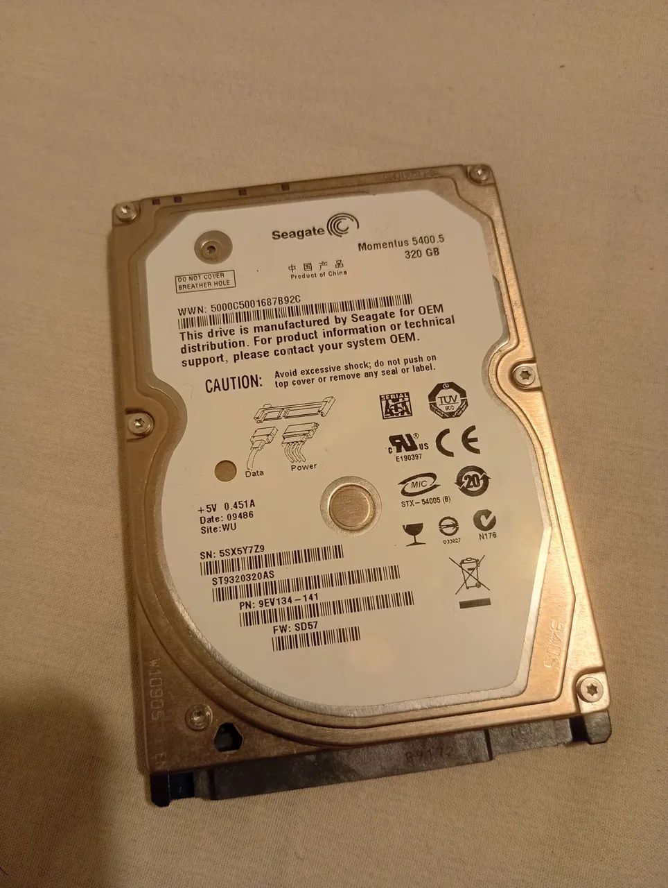 HD 320GB seagate