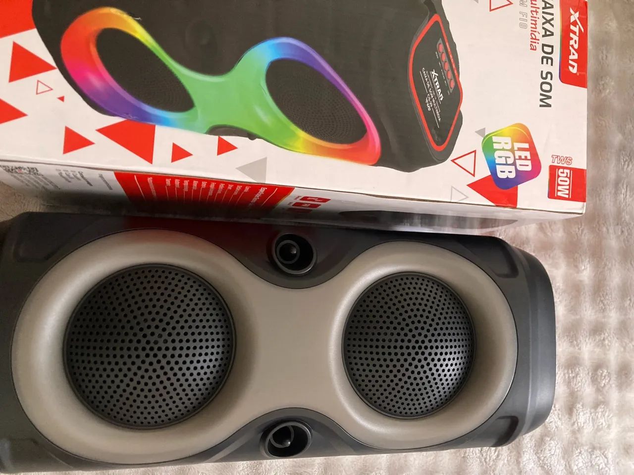 Caixa de Som com Led Bluetooth  - Foto 4