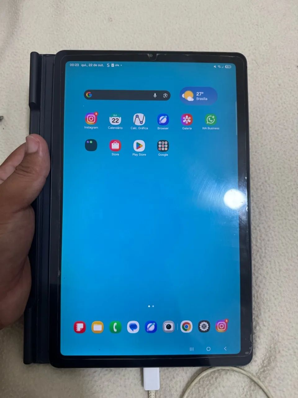 Tablet S6 Lite 128gb com caneta S Pen, capa e bolsa de transporte  - Foto 5