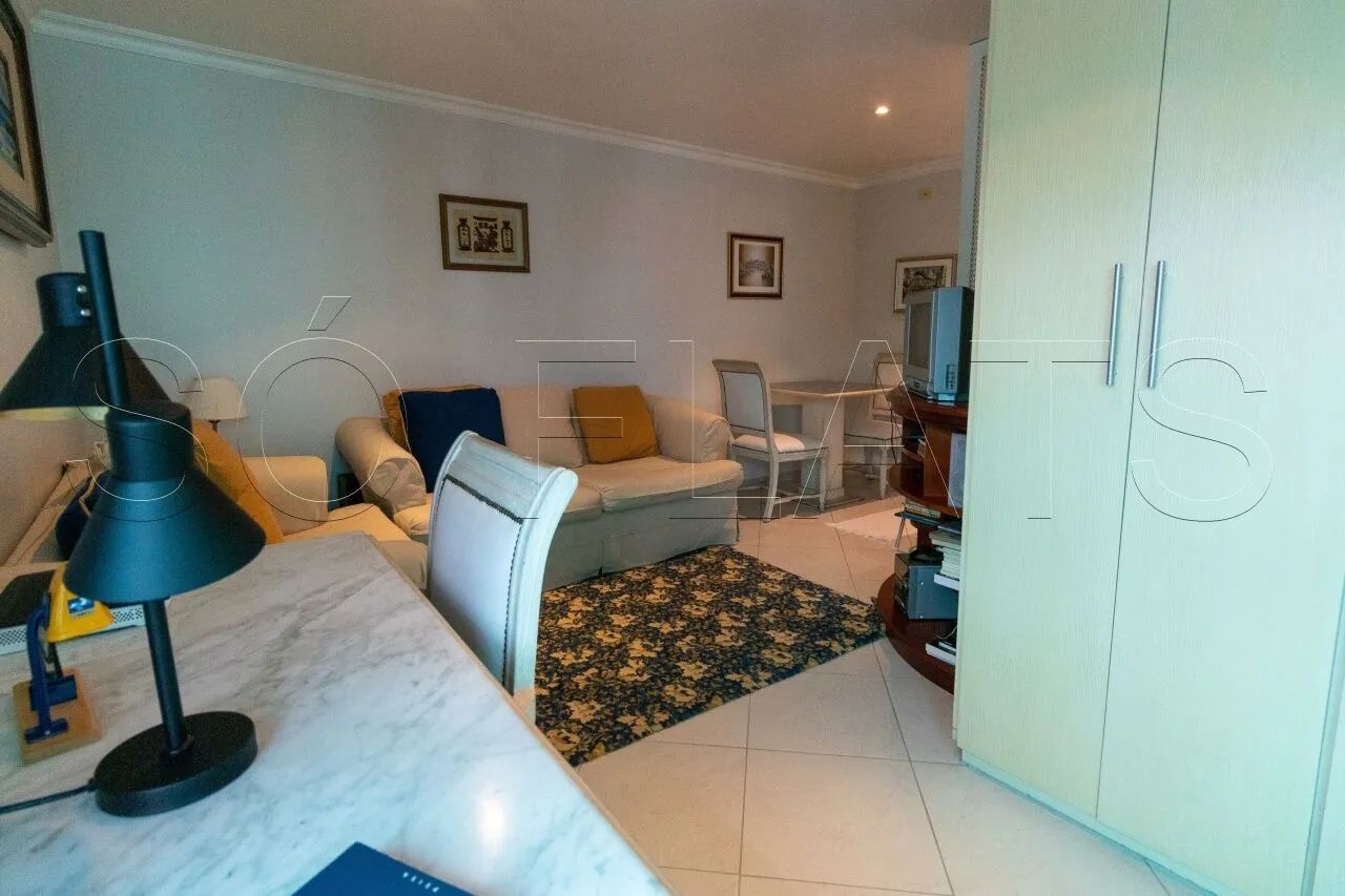 Flat com 1 dormitório, lavanderia coletiva e vaga de garagem com quarto separado da sala. - Foto 5
