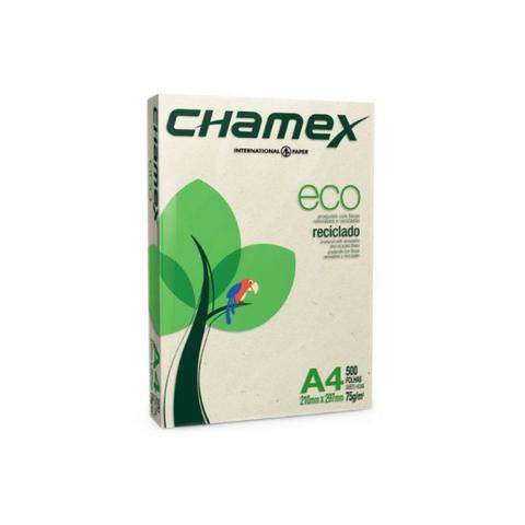 Papel Sulfite Reciclado A4 75g Eco Chamex com 500 Folhas