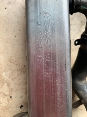 Resfriador da valvula egr fiat ducato multijet 2,3/16v original - Foto 3