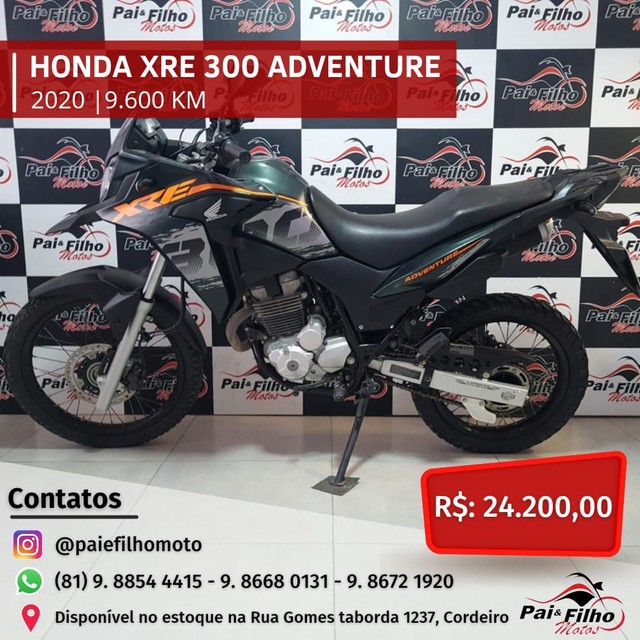 HONDA XRE 300 ADVENTURE ANO 2020 FINANCIAMOS EM ATE 48X