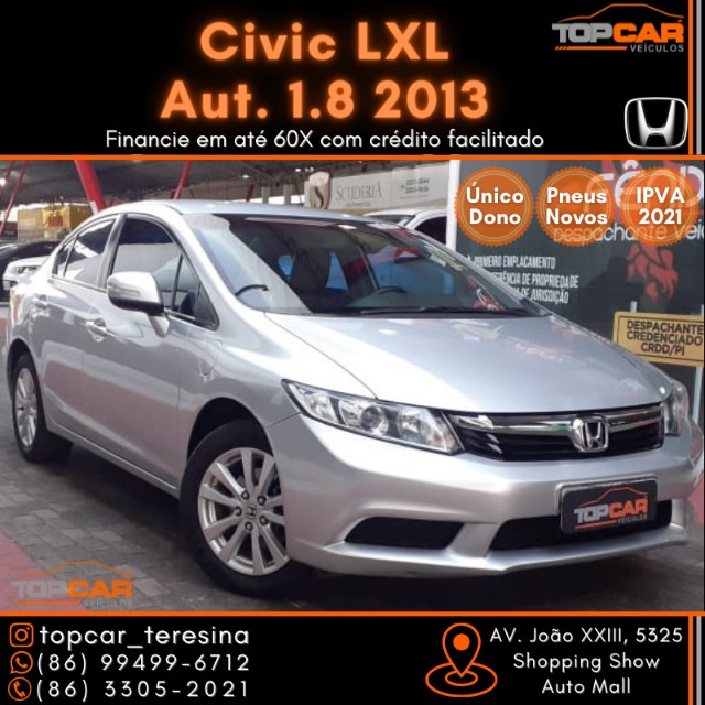 HONDA CIVIC LXL AUTOMÁTICO 1.8 2013