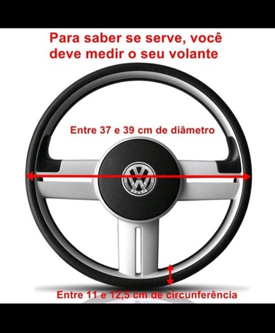 CAPA DE VOLANTE UNIVERSAL couro genuíno e ecológico - Foto 2