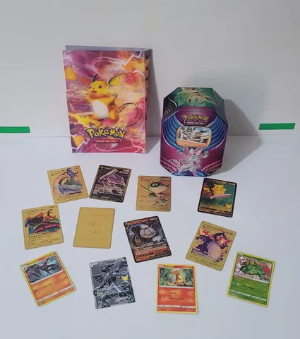 Lote Pokémon 50 Cartas + Aerodactyl V astro + Brinde em Promoção