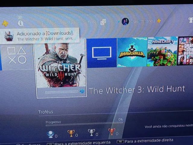 The Witcher 3 Wild Hunt Ps4 - Game Mídia Física - Jogo Original