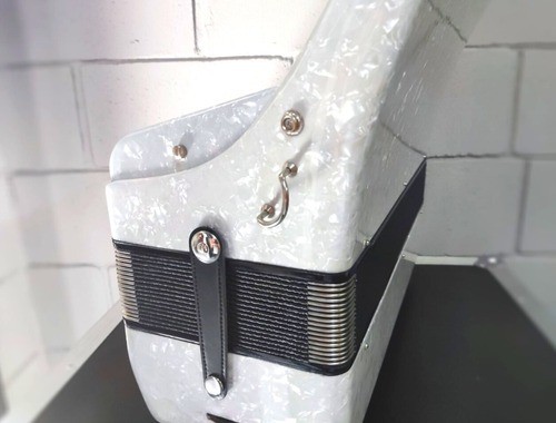 Acordeon 120 Baixos Todeskini Branco Novo Lj Oficial - Foto 4