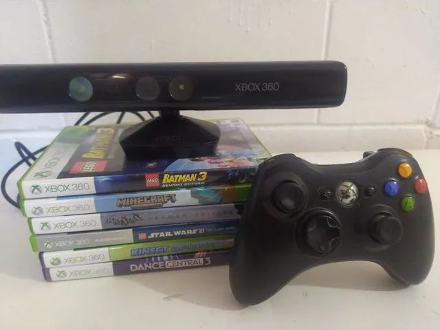 Xbox 360 // Bloqueado e Novo c/ 6 jogos e controle - Videogames