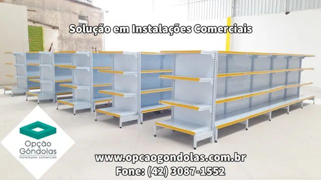 Gôndolas e Prateleiras de Aço - Foto 3