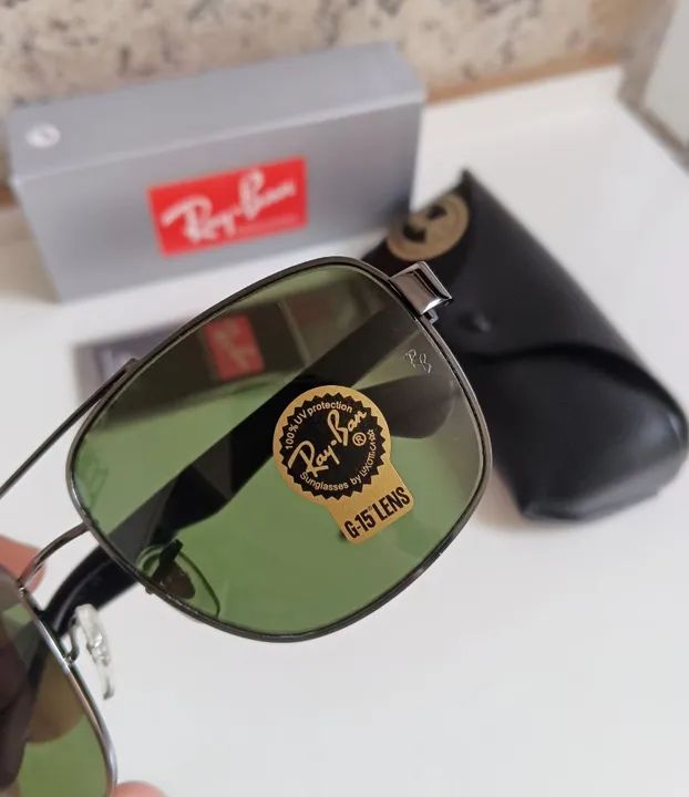 Óculos de Sol Ray-ban RB3483 Lentes Safira - Foto 4