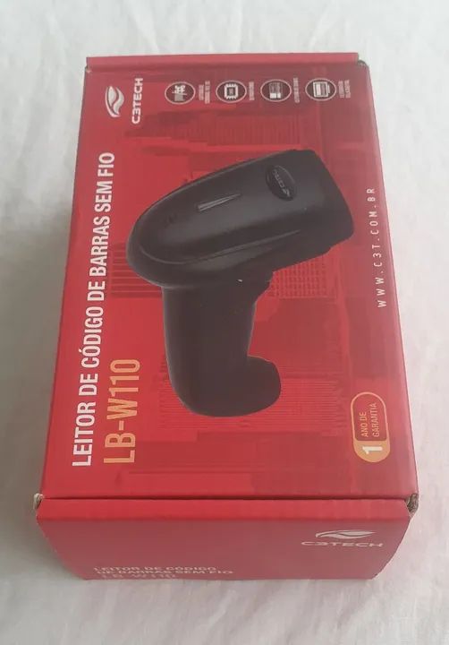 Leitor Código de Barras Sem Fio C3Tech LB-W110