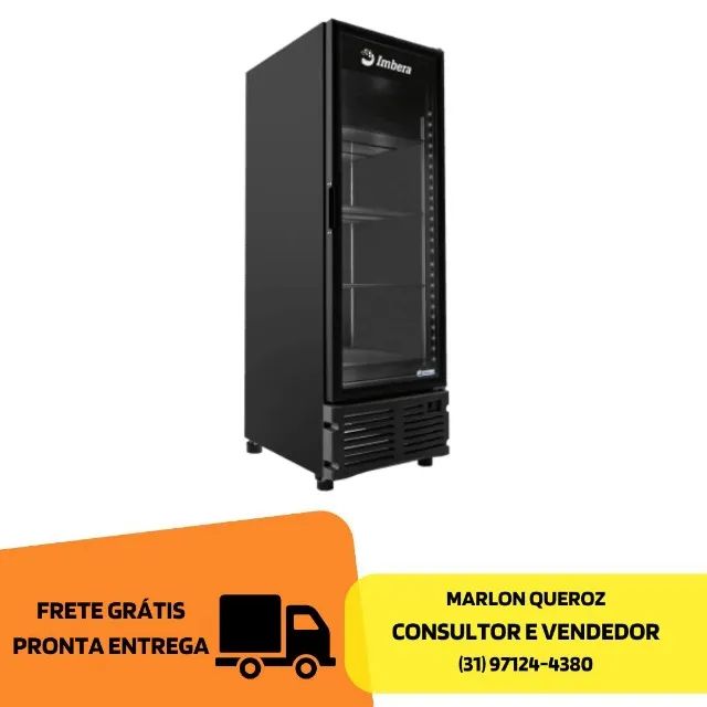 Freezer Vertical Imbera Porta de Vidro Novo