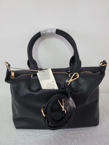 Bolsa Preta com Alça e Alça Transversal Removível