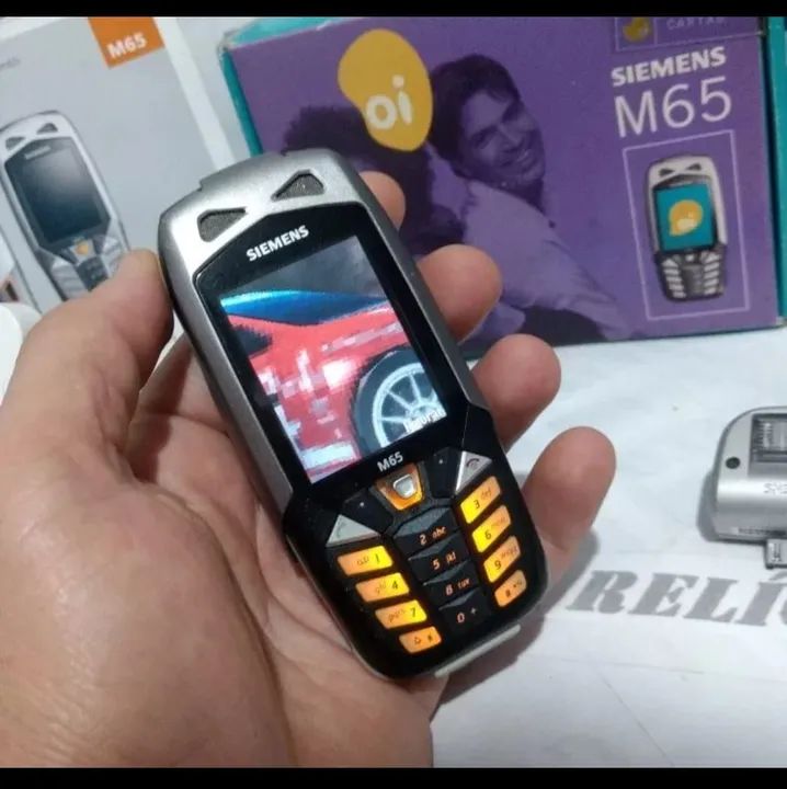 Siemens M65 celular antigo RELIQUIA primeiro ant-shok prova d'água 